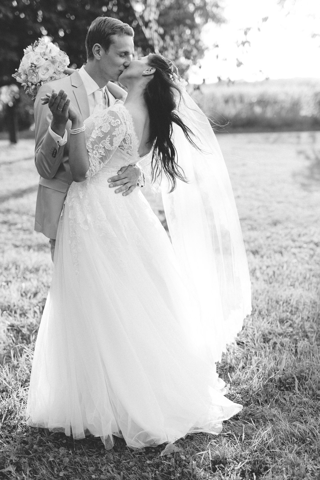 Hochzeitsfoto eines Brautpaares Weiden am See Burgenland