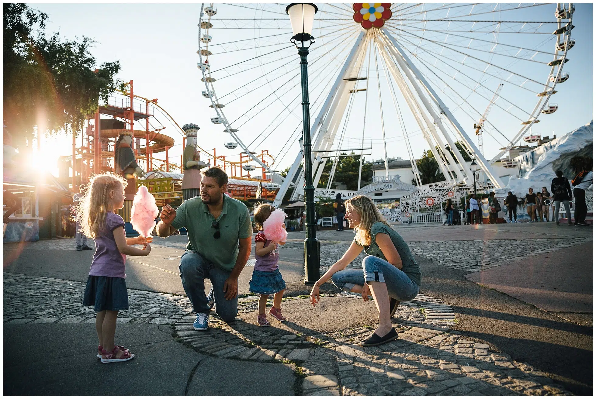 Wiener Prater Familienbilder Eltern Kinder