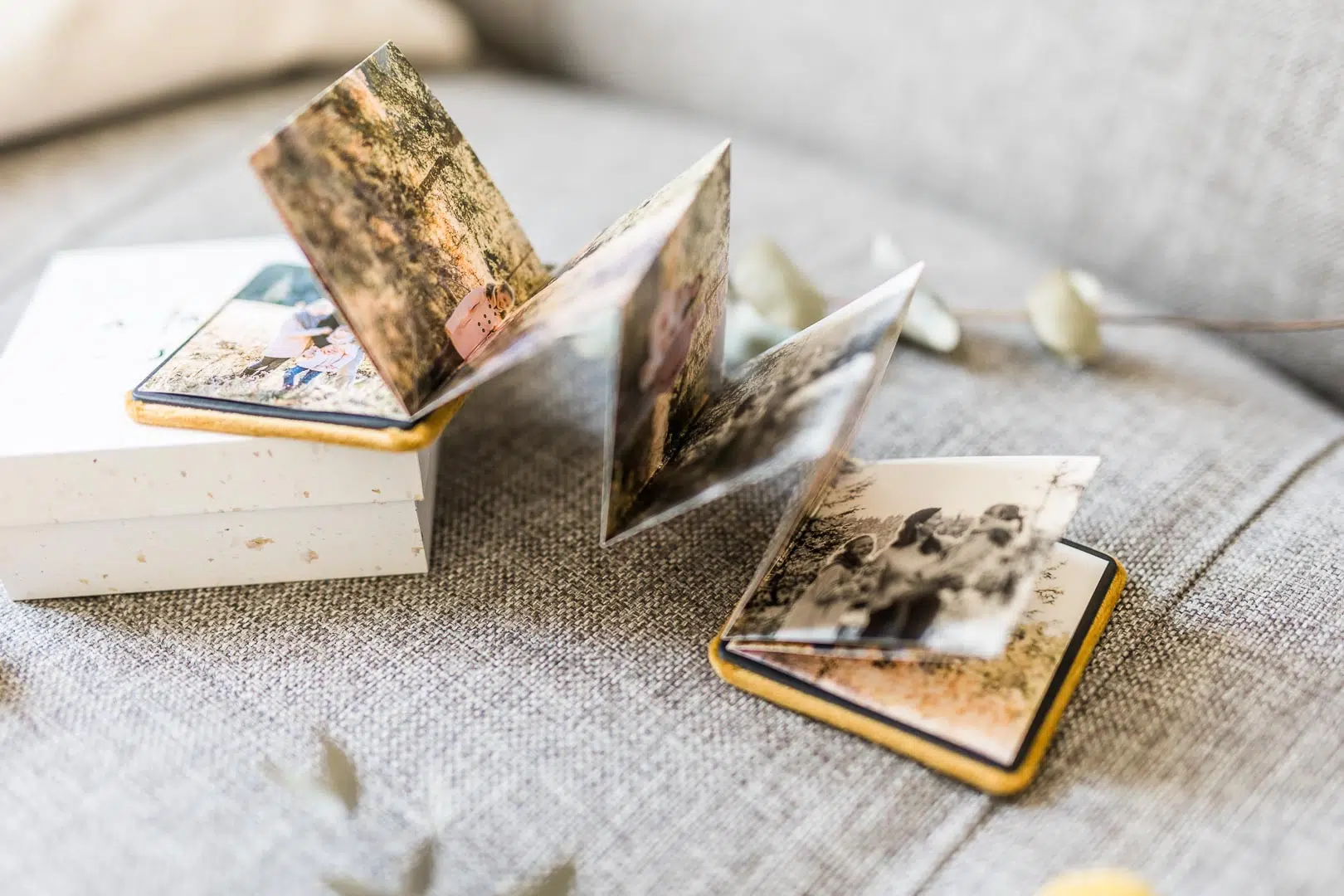 Minileporello mit Familienfotos